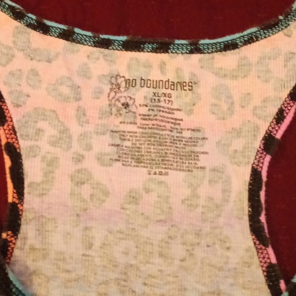 Women's rainbow leopard print tank top - Picture 2 of 2